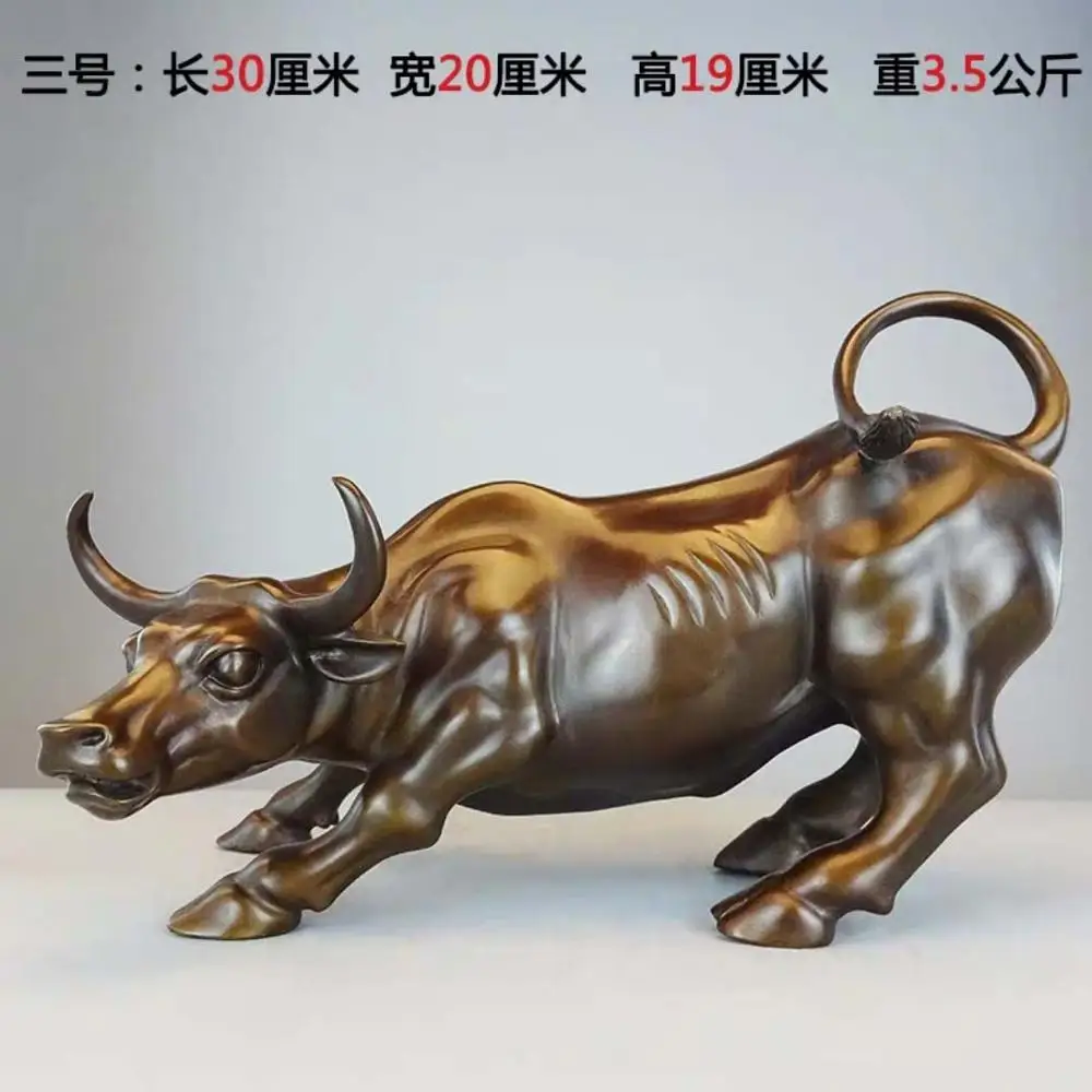 

bring fortune Good luck HOME Company shop financial Mascot business decorative Stock market bull Wall Street bull bronze statue