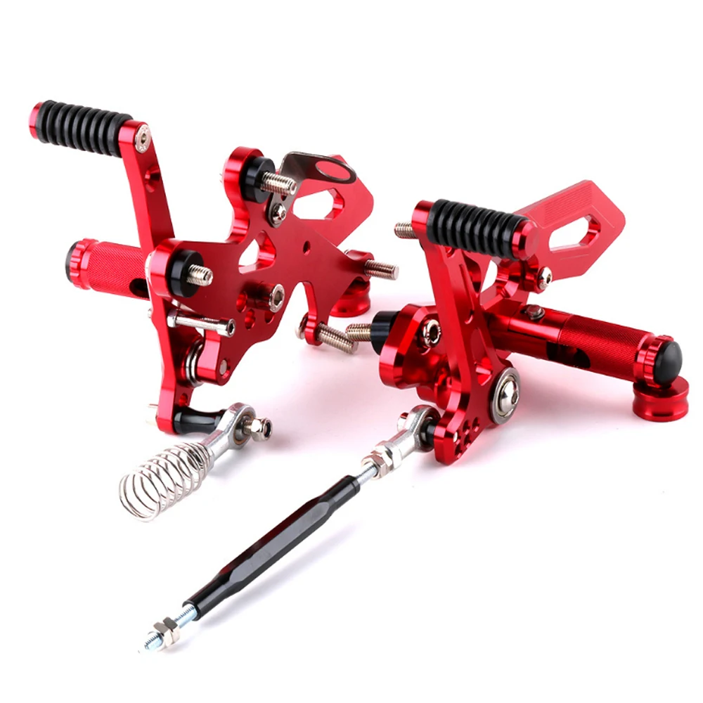 Правая левая подножка мотоцикла CNC Алюминиевые Регулируемые задние наборы для