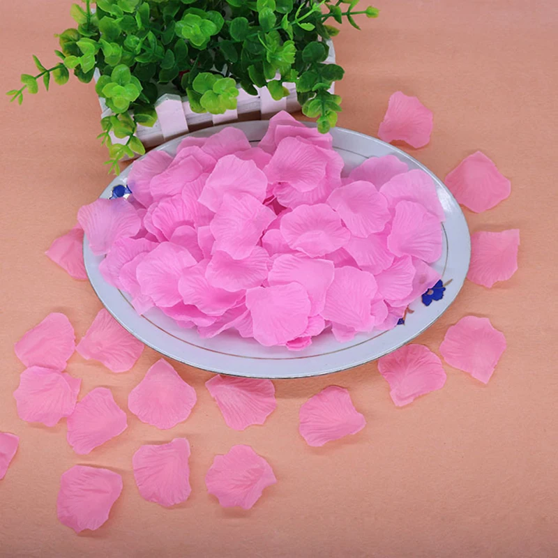 100 шт./упак. новые шелковые тканевые лепестки роз конфетти для праздника девочек