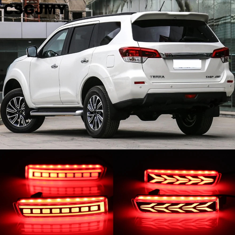 CSGJMY Автомобильный светодиодный задний бампер отражатель фонарь стоп сигнал