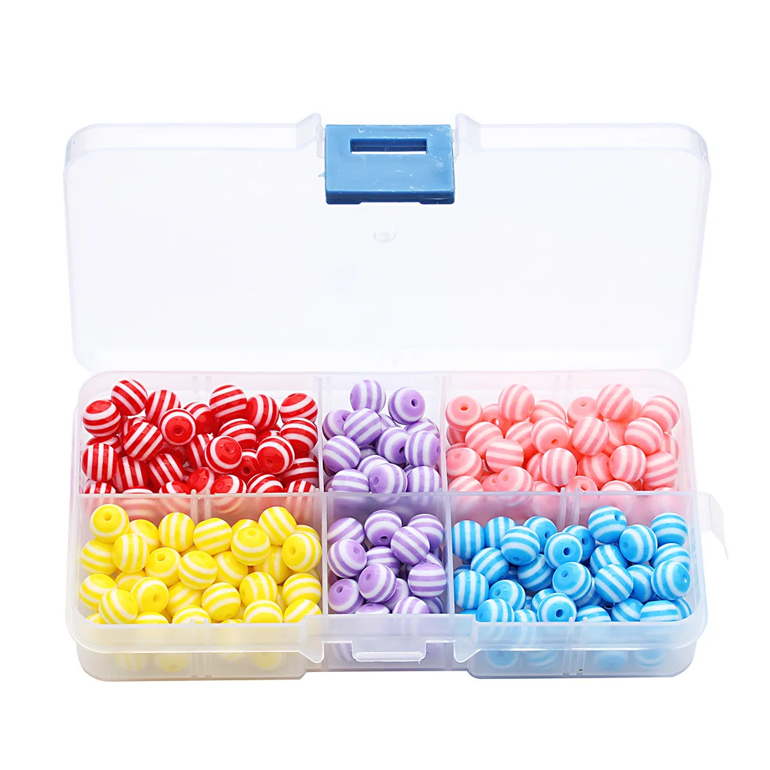 

250pc DIY 8x1mm Resin Stripe Beads Color Loose Beads Manual Handmake Necklace Bracelet Connectors Wholesale Beads Accessories