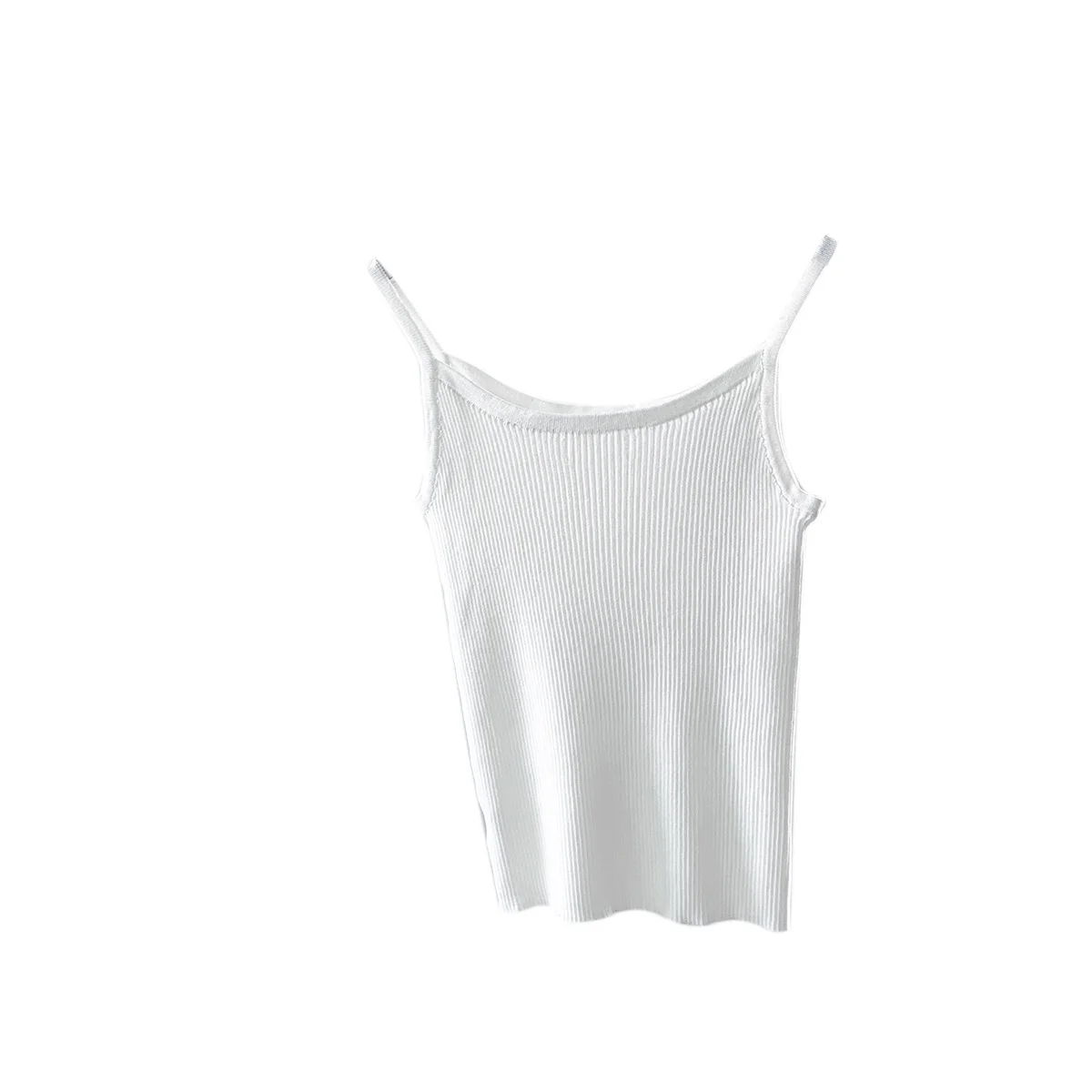 

Aufan 7148 candy color slim fitting vest t-shirt female 2021 summer knitting bottoming top