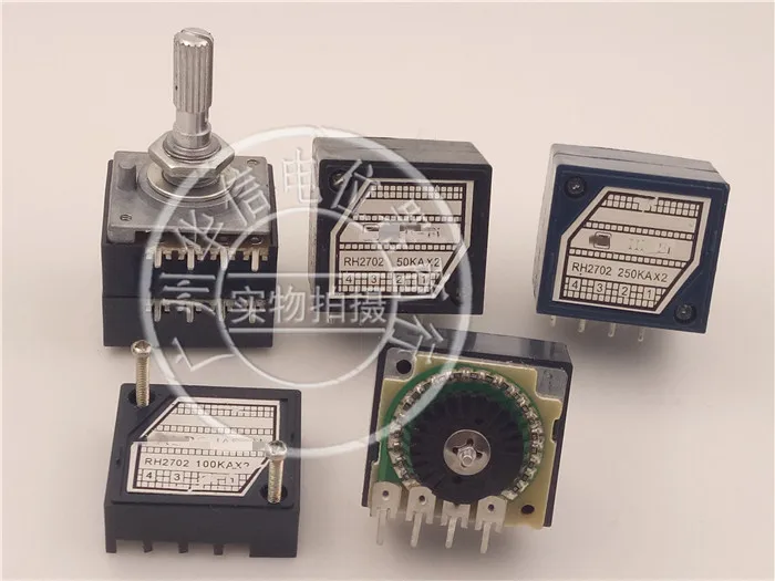 1 шт. для ALPS резистор шаговый двойной геометрической потенциометр громкости RH2702