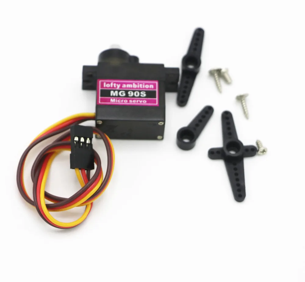 1pcs lofty ambition MG90S 9g Metal Gear Upgraded SG90 Digital Micro Servos for Smart Vehicle Helicopter Boart Car | Электроника