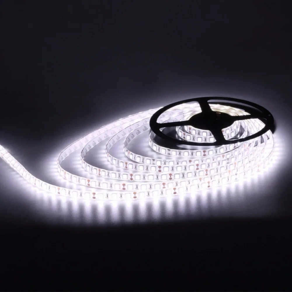 

DC 24V led strip light 5050 300led 5m waterproof ip65 6500k 3000k warm white rgb red blue green flexible led tape rope lamp