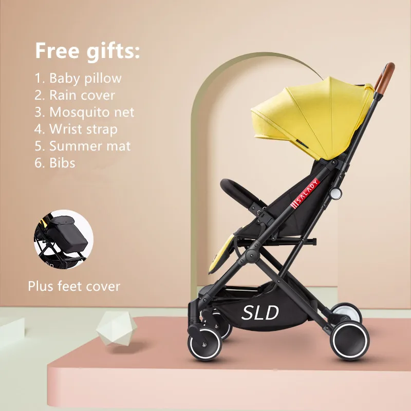 5 кг Высокая Ландшафтная детская коляска легкая складная переносная