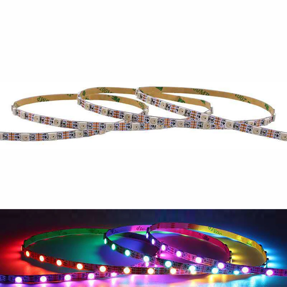 

Светодиодная Пиксельная лента SK6812 WS2812B 4 мм/5 мм/7,2 мм PCB WS2812 MINI RGB SMD 3535/5050 индивидуально Адресуемая 5 в Светодиодная лента освещение для De