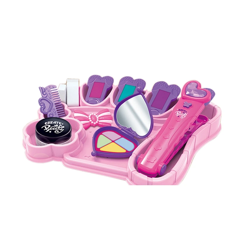 

Hair Dyeing Set Children's Play House Beauty Set Girl Makeup Toys Accessories Hair Braid Weave Toys for Girl