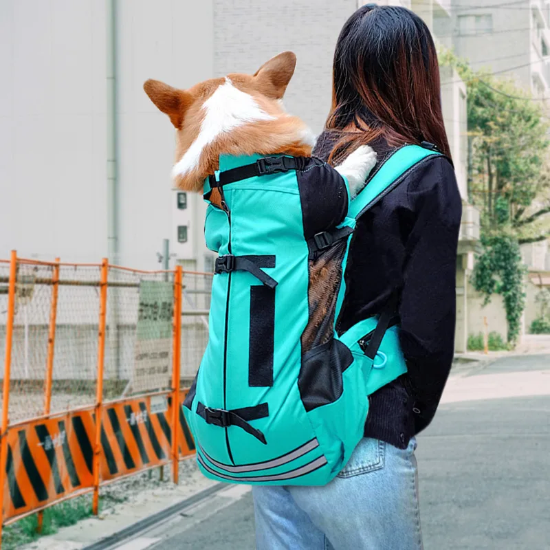 

Pet Backpacks Dog Carrier Bag for Small Medium Dogs Corgi Bulldog Backpack Reflective Outdoor Travel Bags Pets Products