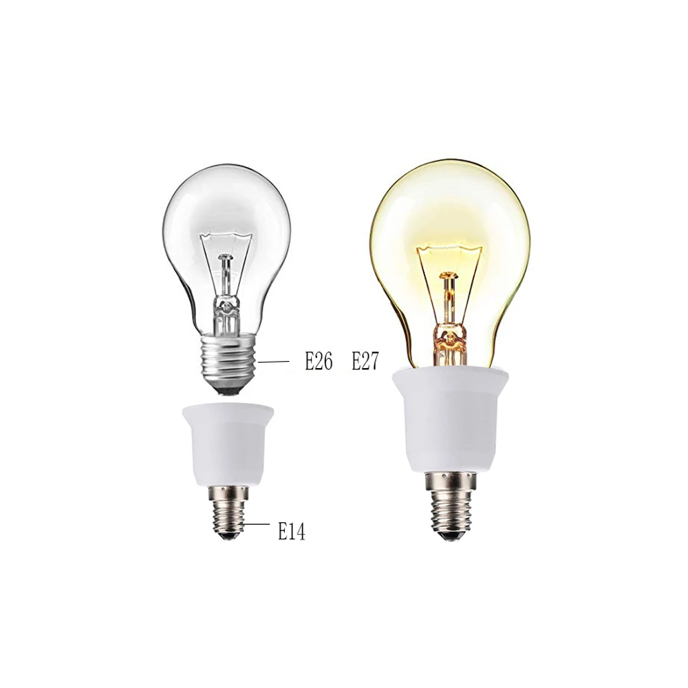 Переходник для цоколя лампы E14 на E27 E26 | Лампы и освещение