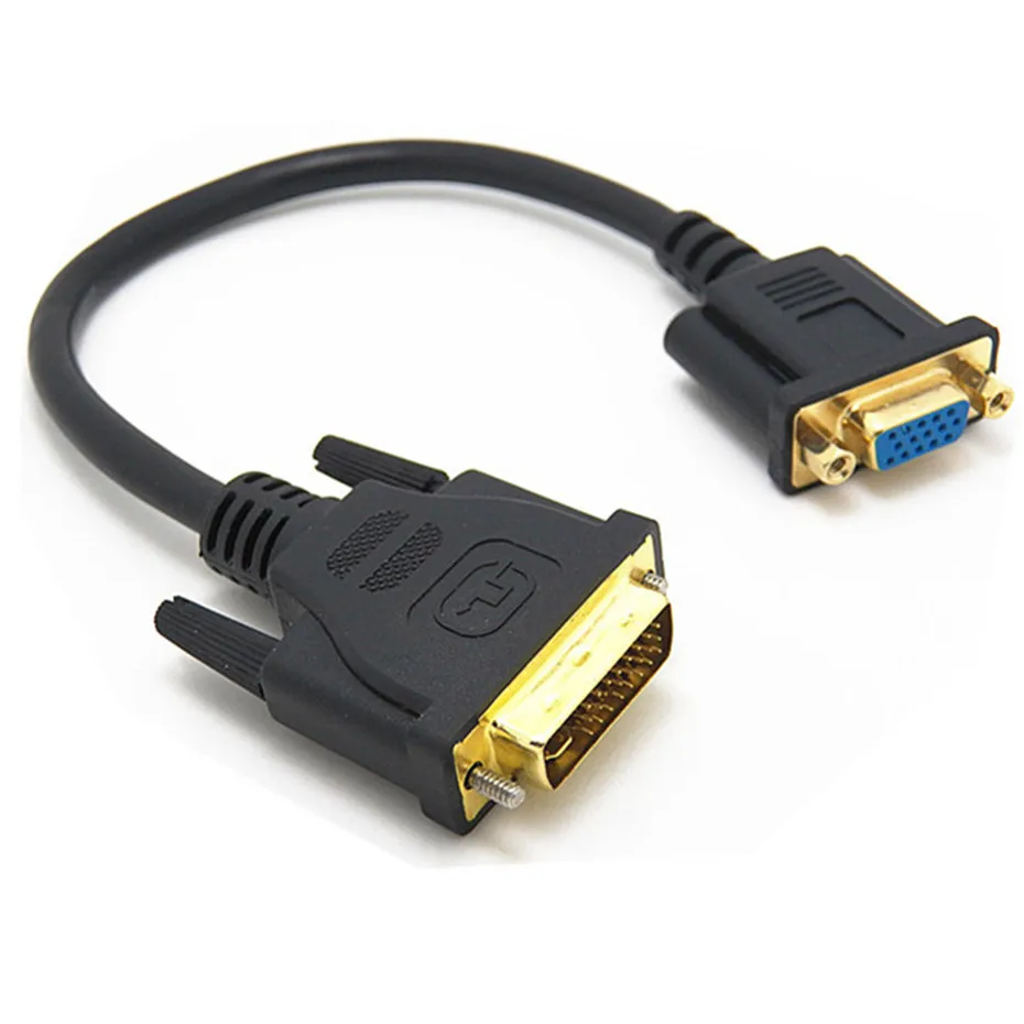 Кабель DVI Male VGA Male/Female кабель для подключения к 24 + 5 поворотов провод видеосъемки с