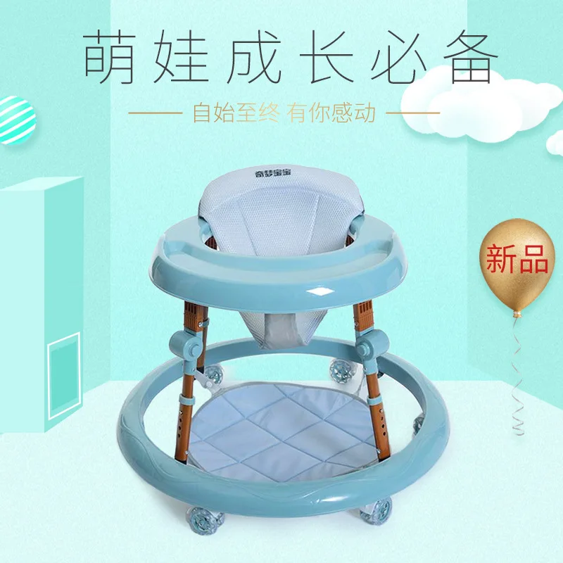 Детская ходунка Складная ручная с защитой от опрокидывания для детей ходунки