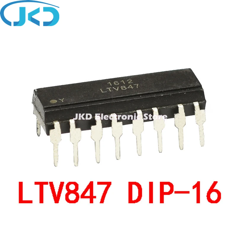 

10 шт./лот LTV847 PC847 DIP-16 PC817-4 DIP16 DIP Opotoelectric coupler