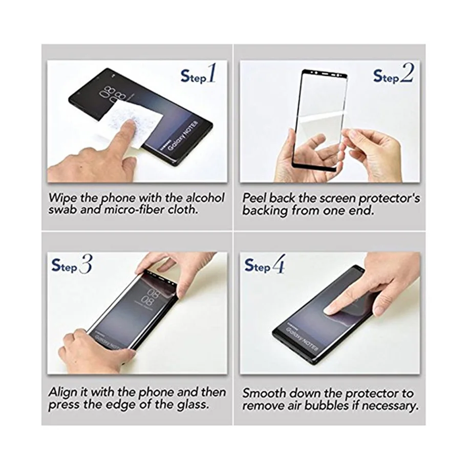50D полное изогнутое закаленное стекло для samsung Galaxy S9 S8 Plus Note 8 9 Защитная пленка для экрана для samsung A6 A8 S7 Edge