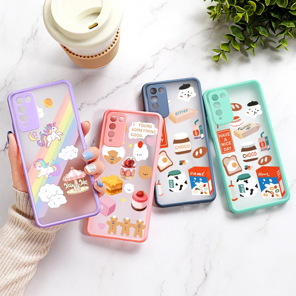 

Hand Painted Case For Huawei P30 Lite Cases Honor 8X 9X Pro 10X Lite Funda For Hauwei Mate 30 20 Pro Nova 6 7 9x Pro Matte Cover