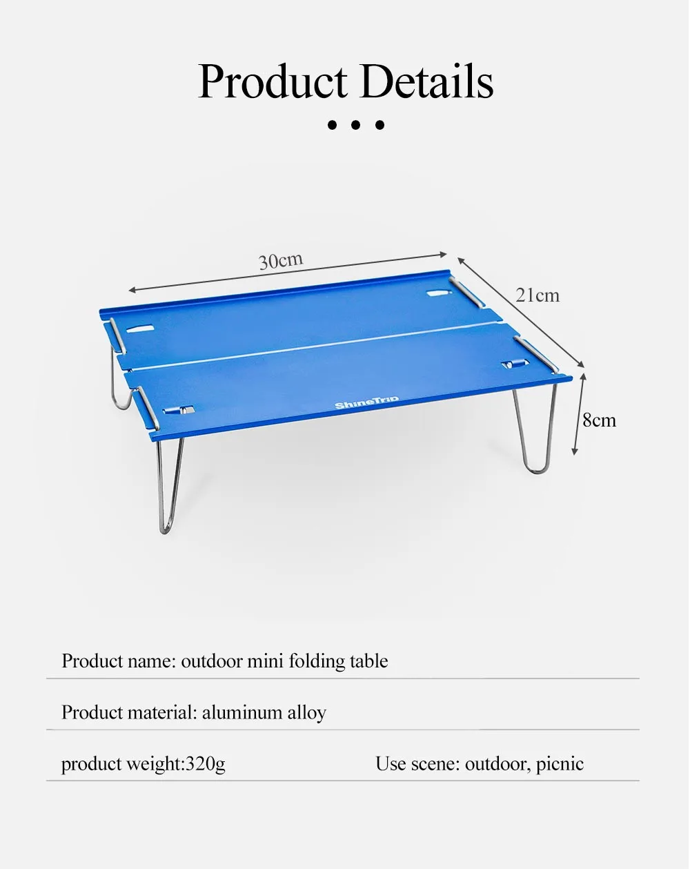 

Outdoor aluminum alloy camping folding table portable mini table barbecue coffee table super light multi-purpose camping table