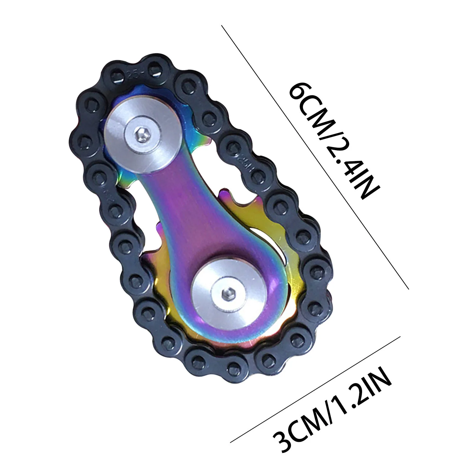 Новинка металлический Спиннер антистрессовая шестерня цепь Звездочка для