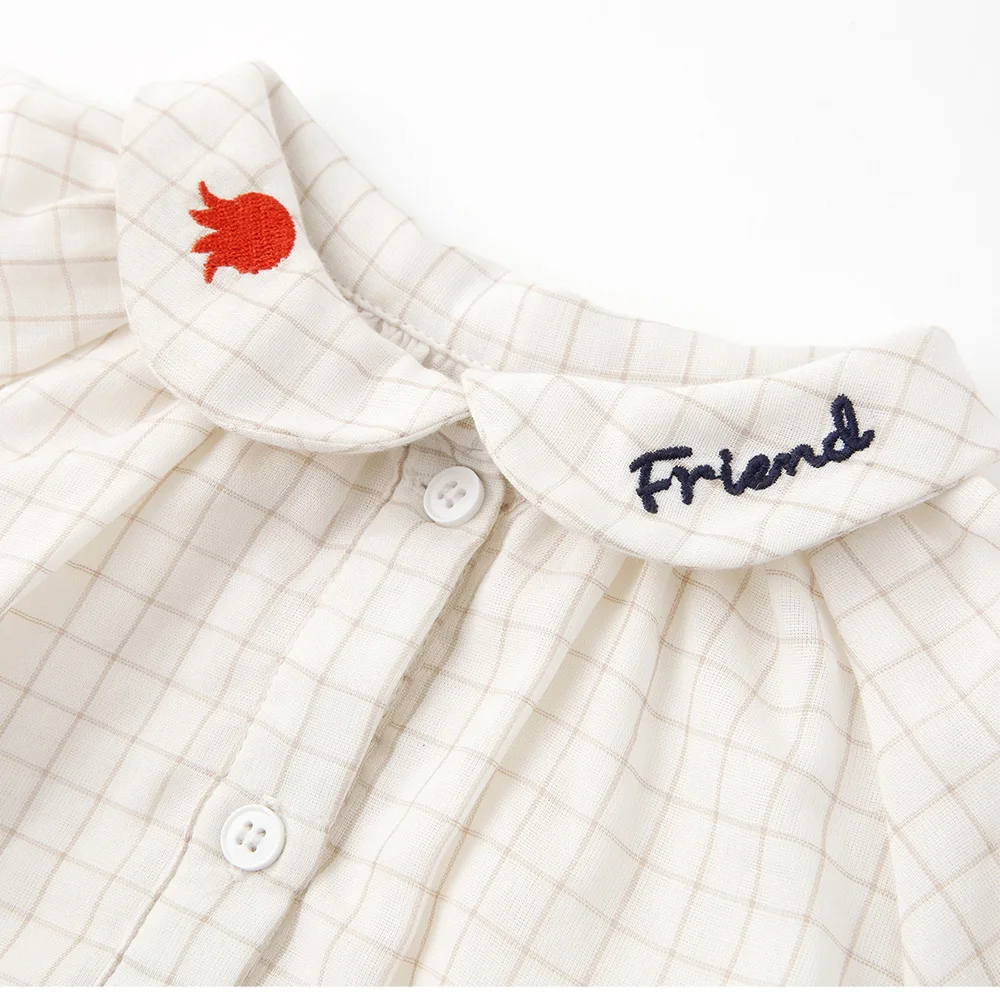 

New Style Spring Summer Clothing Fashion Children Baby Short Sleeve Double Pocket Shirt Cowboy Two-Piece Plaid Shirt Fashion