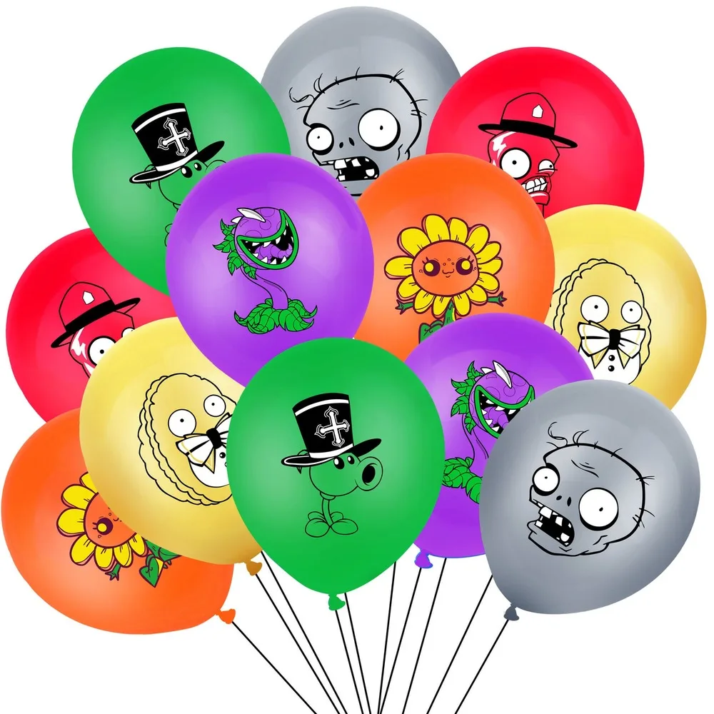 Col вечерние с изображением героев Plants VS Zombies латексных воздушных шаров набор тема