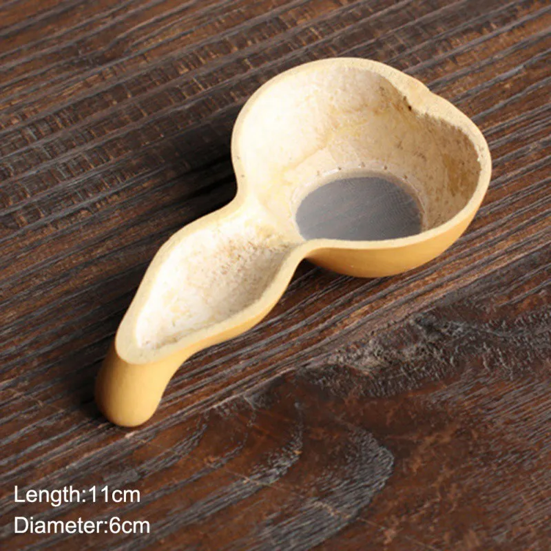 Creative Japanese-style Tea Ceremony Bamboo Filter Meng Zong Root Spoon Leak Set | Дом и сад