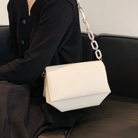 solid color flap underarm bag new high quality pu leather womens designer handbag luxury brand shoulder messenger bag