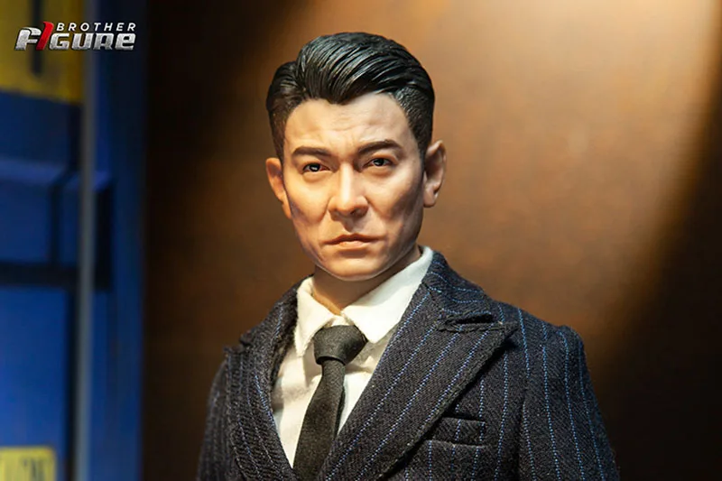 

FS-001 1/6 Andy Lau Head Sculpture + Suit Soldier Accessories For 12 Inches Action Figure Body