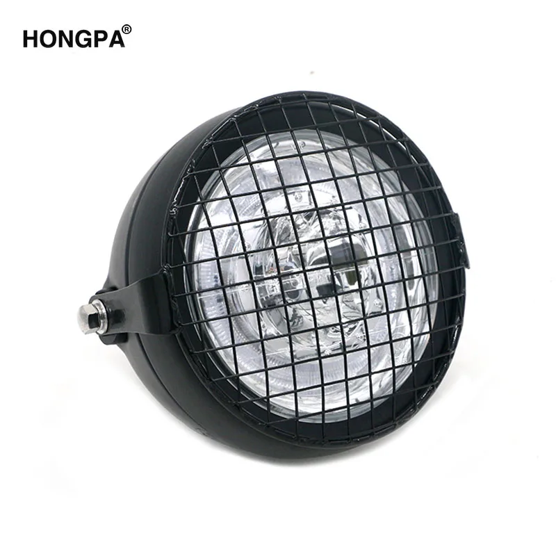 6 5 &quotмотоцикл гриль Фара Motocicleta светодиодные фары Гриль боковое Крепление крышка