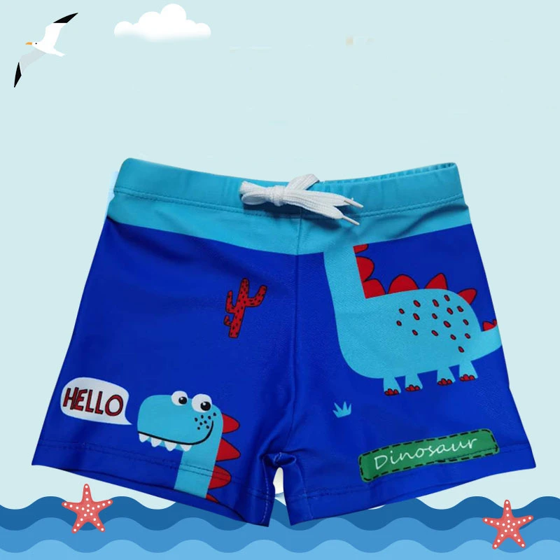 1PC Kids Swim Trunk Beach Shorts Cute Cartoon Print Swimsuit 2021 Baby Boy Swimwear Children Outdoor Sports Clothing