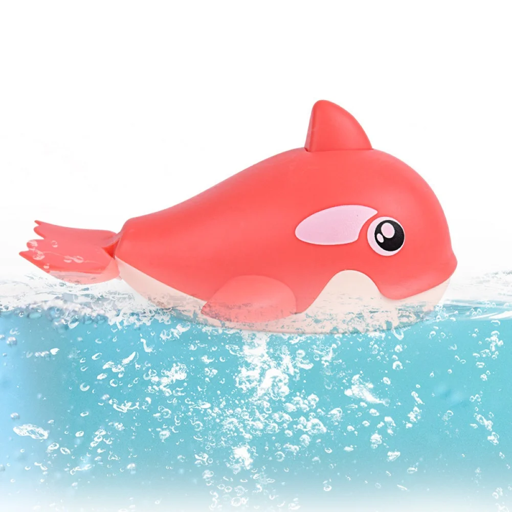 Summer Cute Wind Up Clockwork Water Spray Whale Baby Swimming Play Game Bath Toy