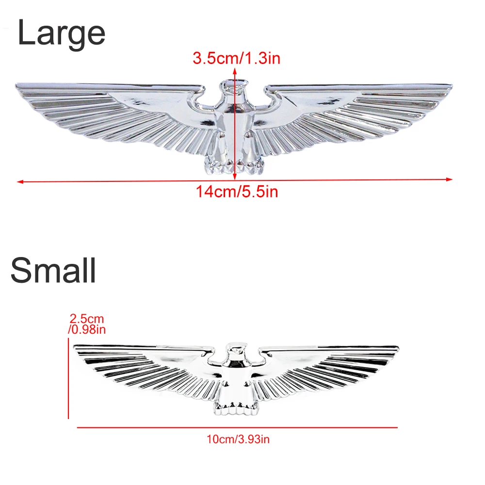 Металлический 3d-значок с крыльями орла автомобильная наклейка-эмблема наклейка