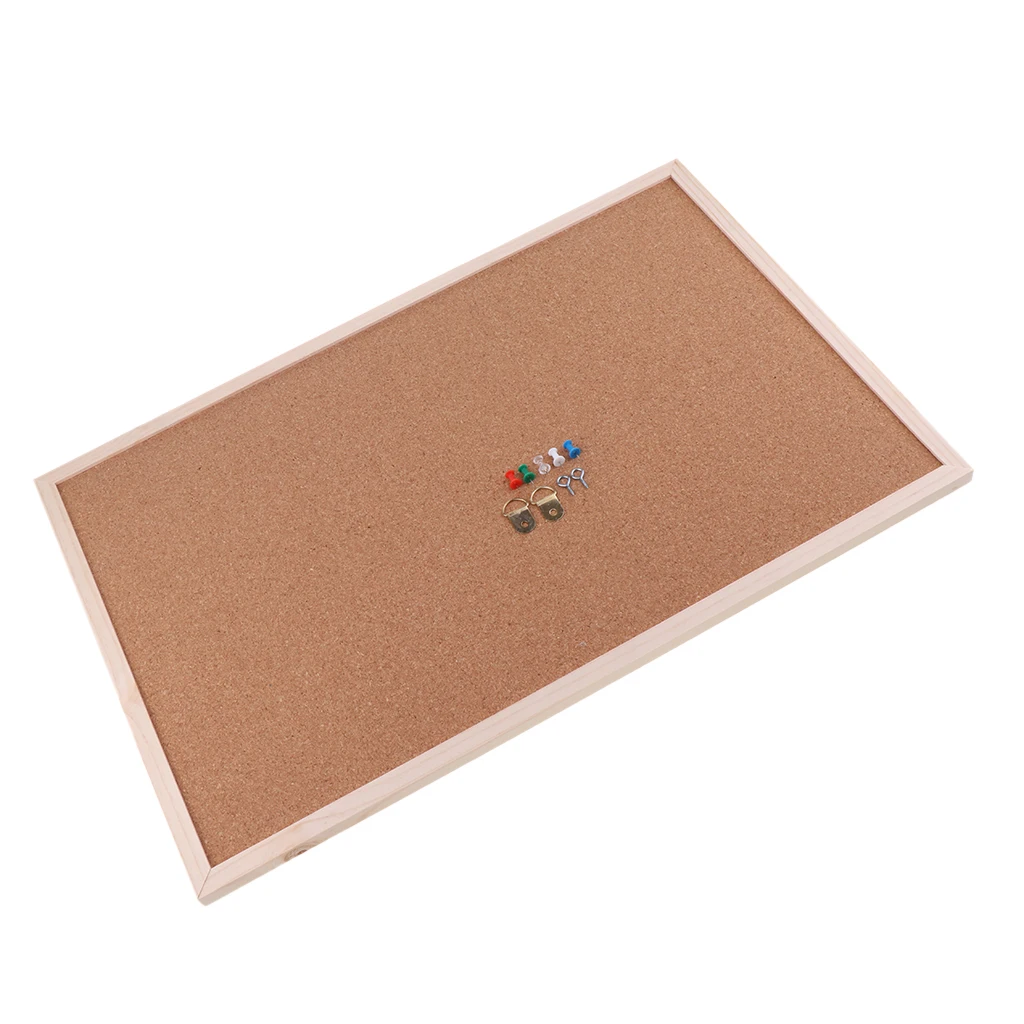 40x60cm Wood Frame Bulletin Cork Board Message Office&ampSchool Supplies Mats Backing Sheets Wall Decoration | Дом и сад