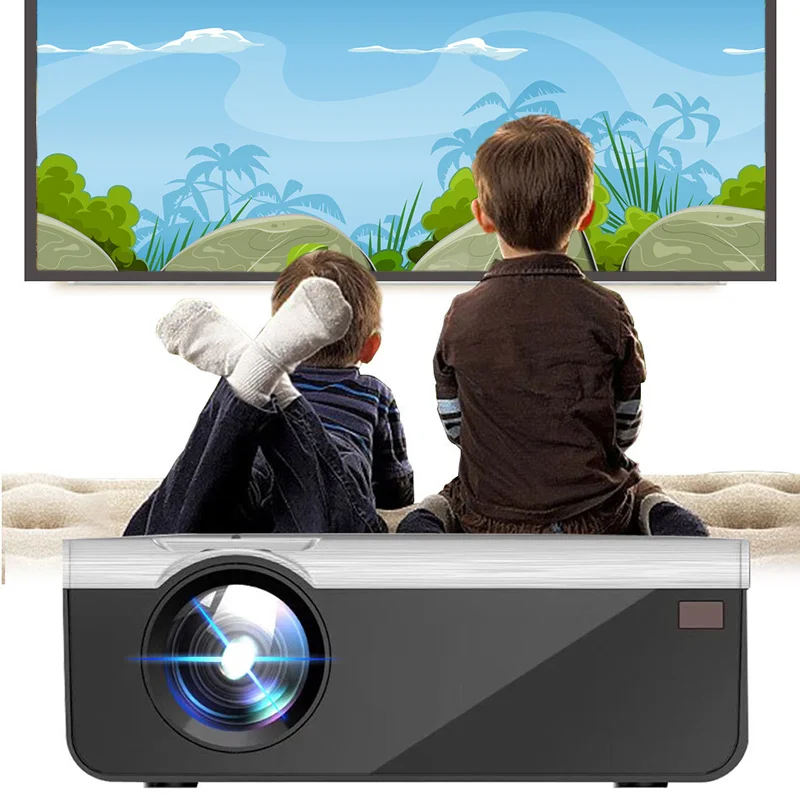 

Hot Sale Portable Mini Projector Home Projector HD 1080p 5000LM Portable Projection Home Theater