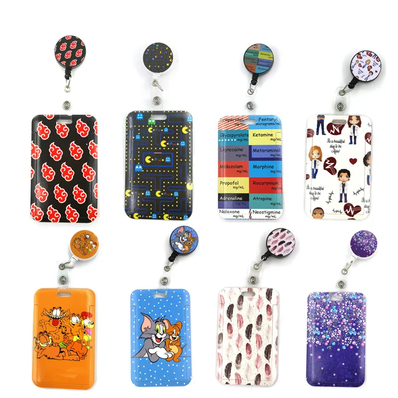 

Мультяшный выдвижной держатель для визитных и кредитных карт