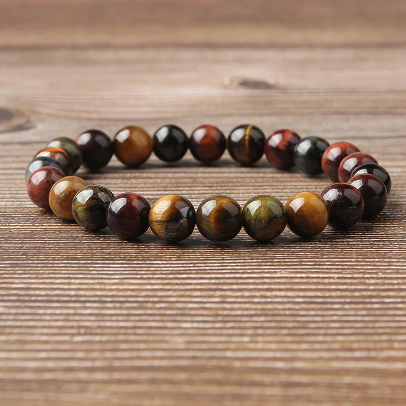 LanLi 4 12 мм натуральные ювелирные изделия Три цвета камни тигровый глаз бриллианты