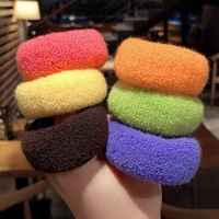 children girls wool hair bands ponytail holder hair accessories for girls elastic candy color hairbands scrunchie hair tie ropes