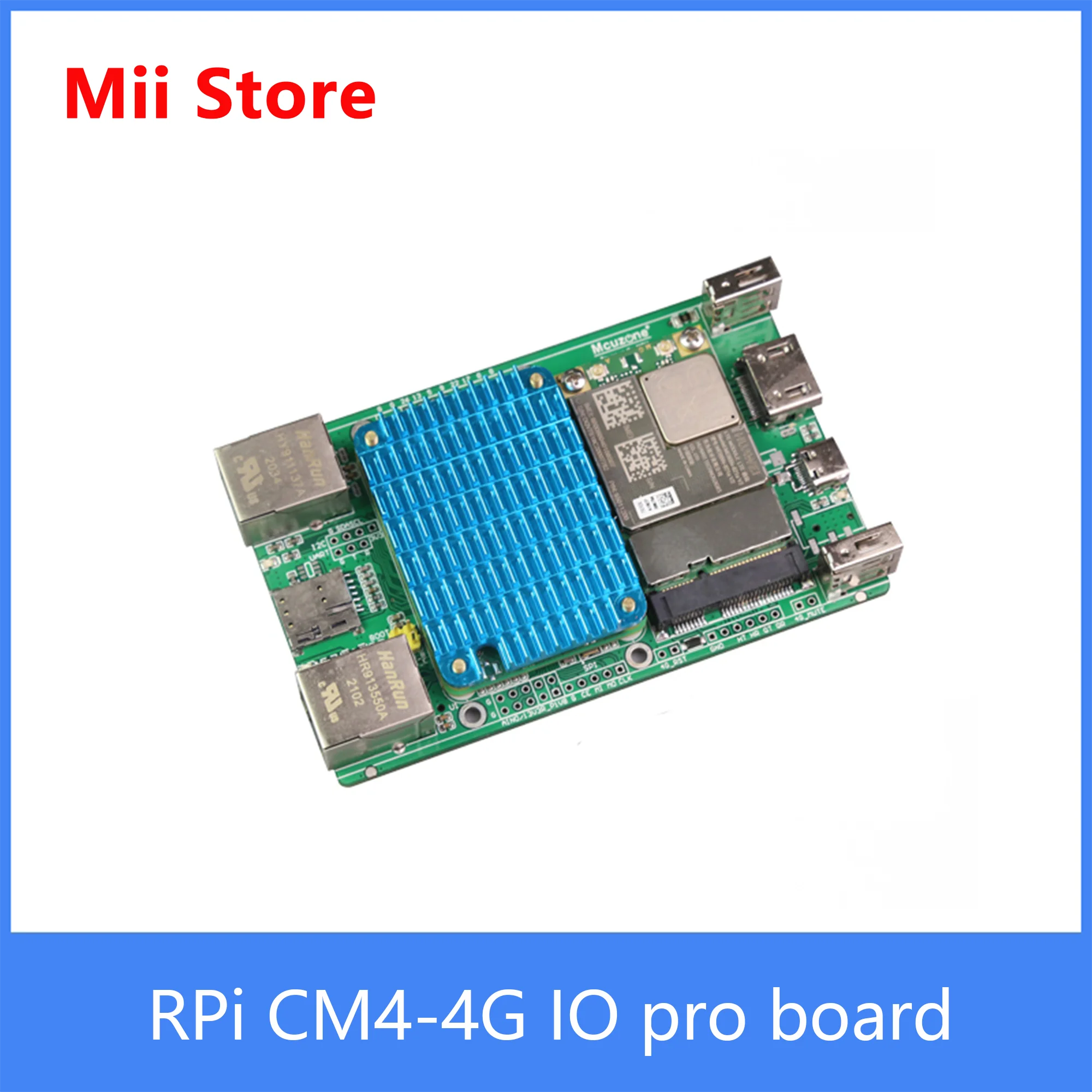 

Материнская плата Raspberry Pi CM4-4G IO pro с двойным Ethernet и 4G LTE модулем HUAWEIME909S 821 а стандарта CAT4 HDMI