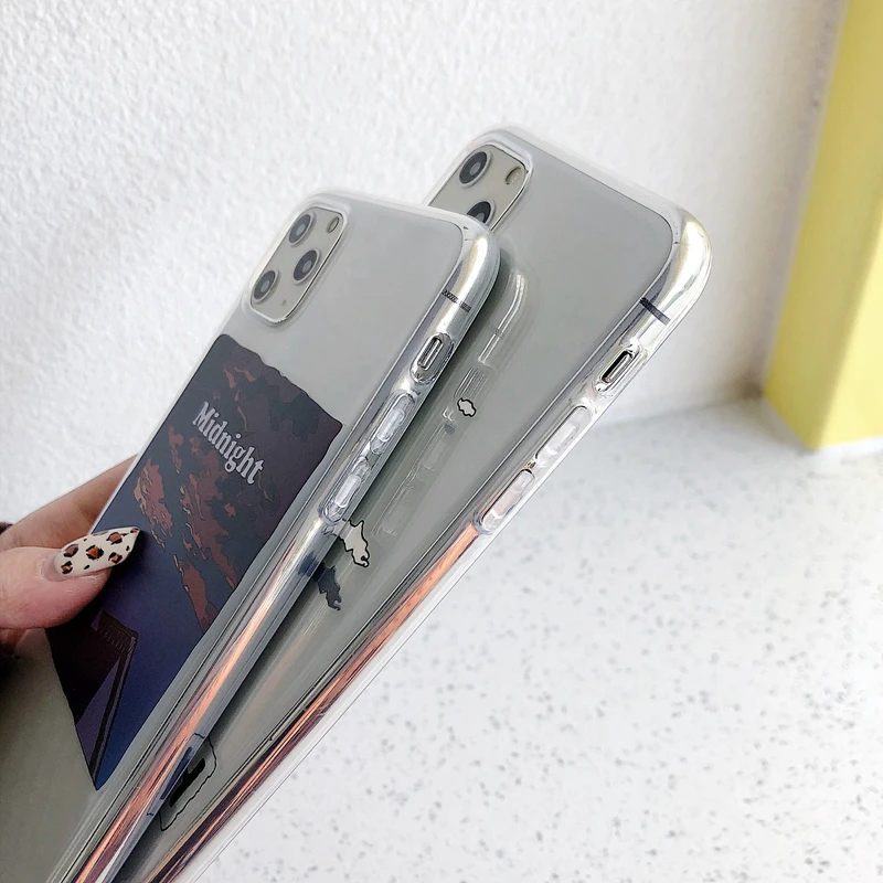 Силиконовый чехол для телефона iPhone 11 X XR XS Max 8 7 Plus креативная иллюстрация Мягкий