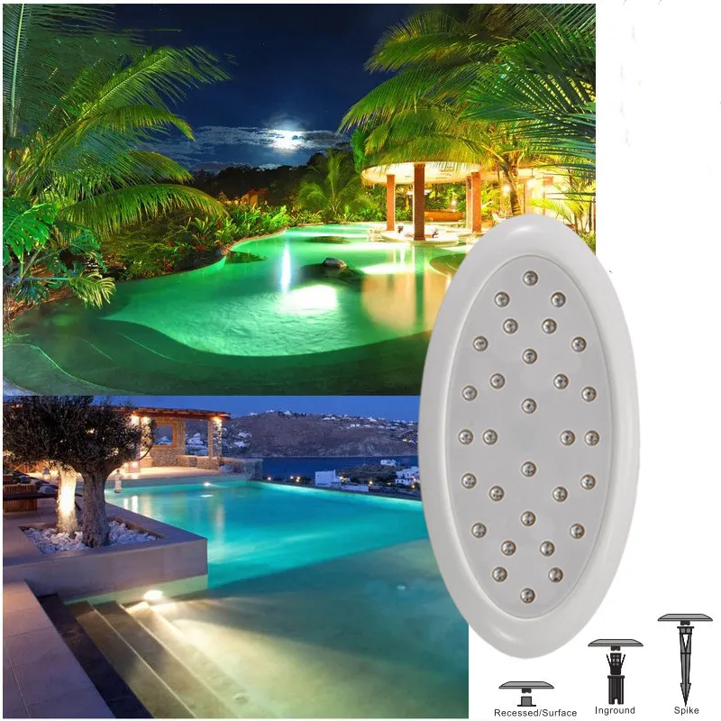 Goede 10Pcs Nieuwe Led Zwembad Lamp DC2V 18W Led Onderwater Wandlamp Outdoor Onderwater Landschap Vis Zwembad Lamp Dia258mm Ip68