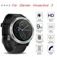 ugi screen protectors for garmin vivoactive 3 smartwatch tempered glass 9h wristwatch protective front film full cover hardness
