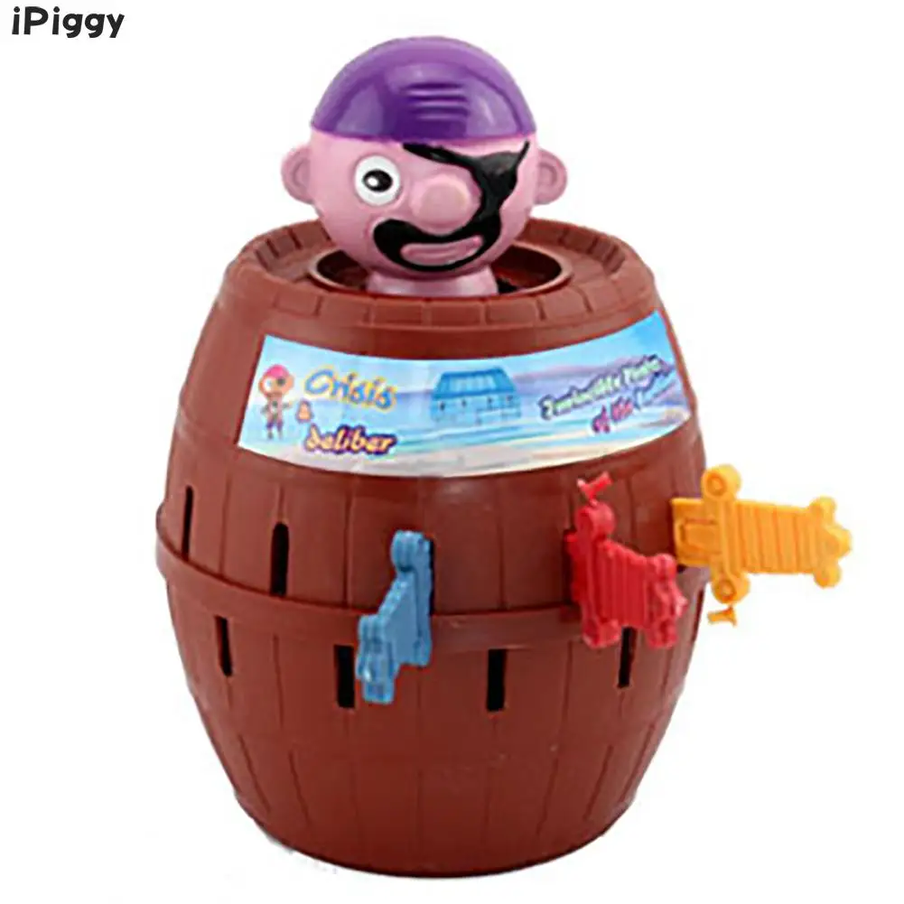 IPiggy игрушка Новинка пират ведро для детей Lucky Stab Pop Up игра игрушки