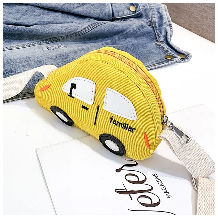 

Children's Small Chest Bag Cartoon Canvas Cartoon Car Purse Coins Shoulder Bag Kid Boys Girls Cloth Crossbody Bag