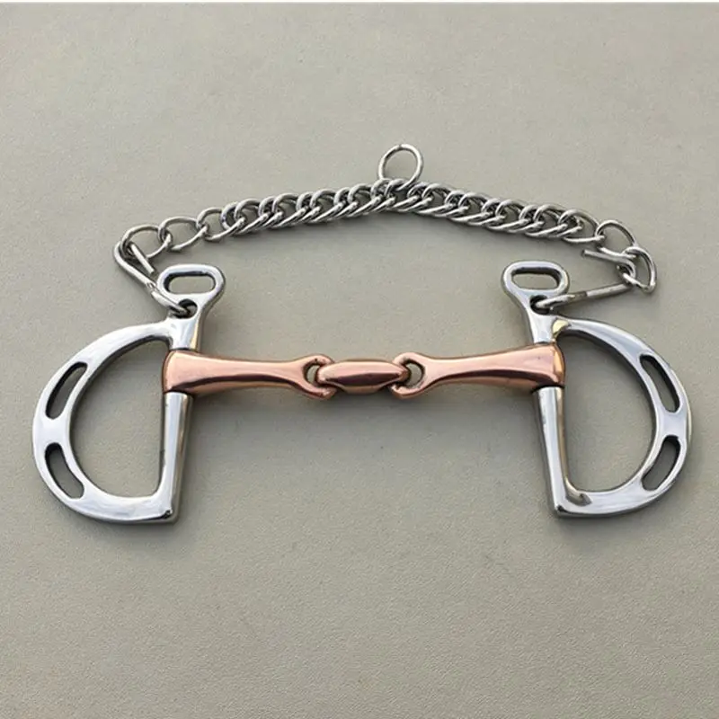 Нержавеющая сталь Kimberwicke бит конское оборудование 5 дюймов Медь Рот Snaffle - Цвет: 12.5cm