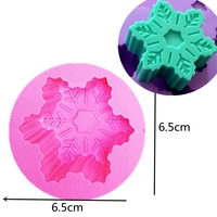 new christmas snowflake silicone candle moluds chocolate mold fondant baking cooking cake soap decorating candle making supplies