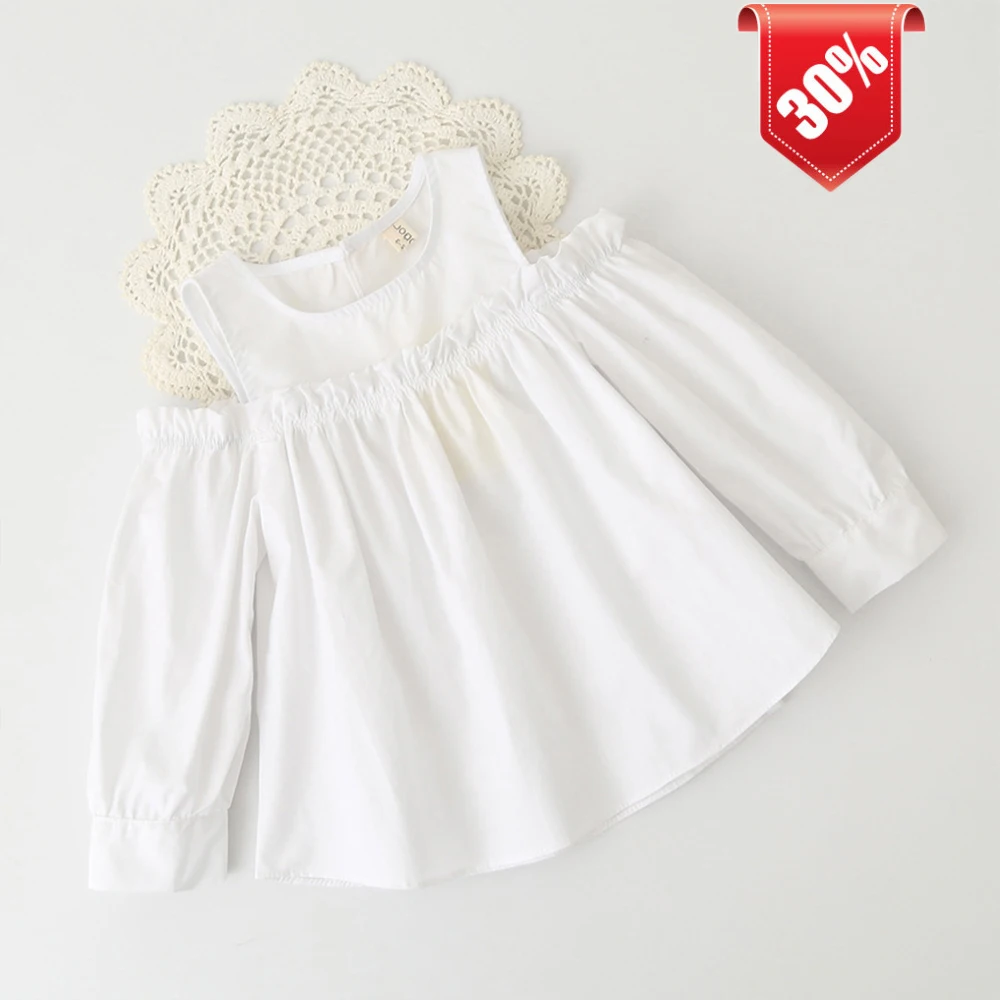 Новинка Осенние блузки chifuna для девочек Рубашки без бретелек белая блузка