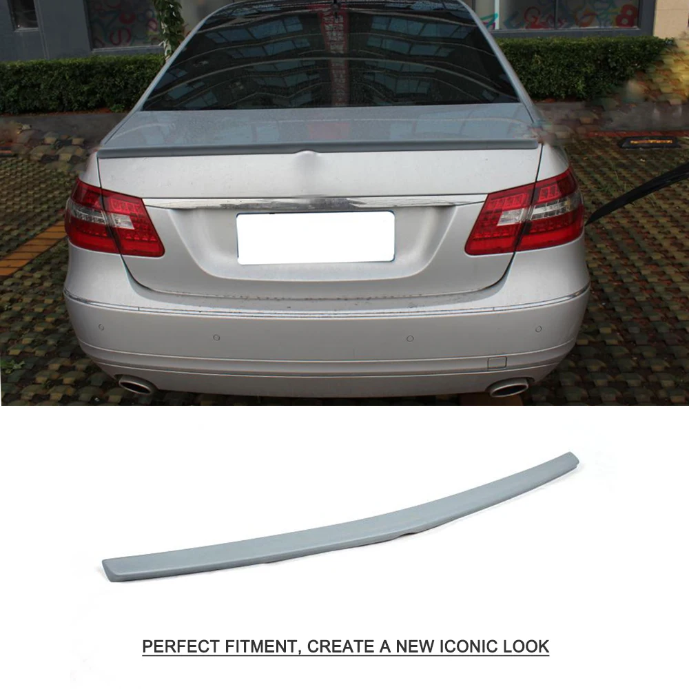 For Benz W212 E200 E250 E300 E350 spoiler ABS Material Car Rear Wing Primer Color Spoiler for 4 doors | Автомобили и мотоциклы