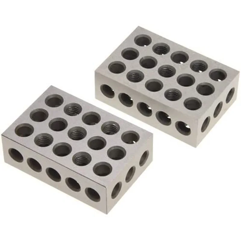 

Блоки из закаленной стали, 1x2x3 дюйма, 23 Отверстия, параллельные зажимные блоки, токарные инструменты, точность 0,0003, для станков