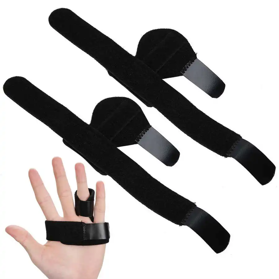 2pcs/1set Finger Splint Adjustable Protective Pain Relief Support Fixation Brace | Красота и здоровье