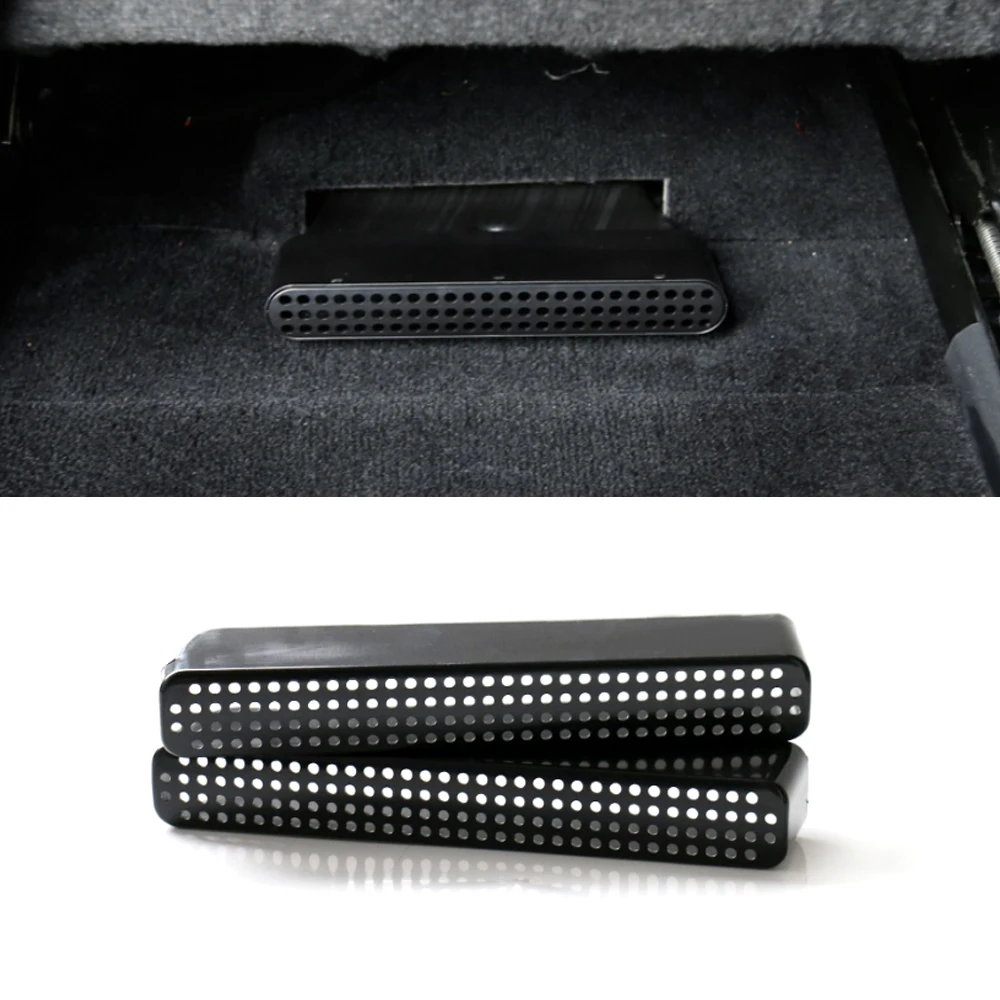 

For Jaguar XE 2015-2021 2PCS Car Under Seat Air Outlet Cover Net Rear Back Air Flow Vent Grille Protection Anti-Dust Cover Caps