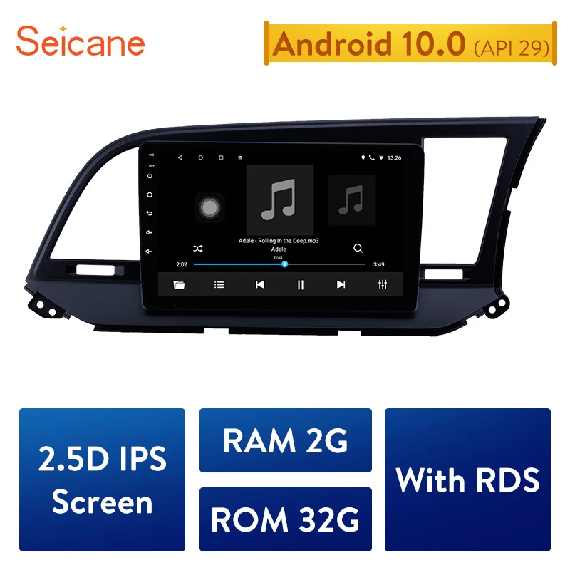 Автомагнитола Seicane 2 ГБ + 32 Android 10 0 мультимедийный видеоплеер с GPS навигацией для