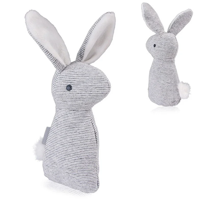 Rabbit Baby Plush Toys BB Bunny Rattle Infant Ring Bell Crib Sound Cute Animal Bebe Newborn Toy Infant Baby Rattle Toys M0158